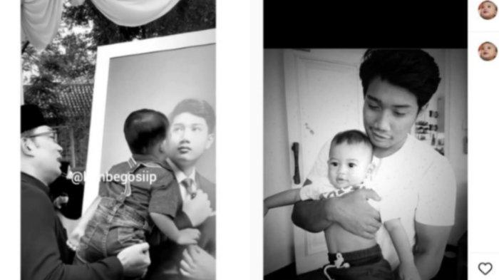 Dipangku Ridwan Kamil, Arkana Cium Foto Eril: Aku Janji Kelak Jadi Pelindung Keluarga Kayak Aa