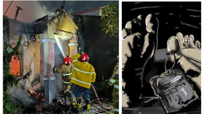 KEBAKARAN MAUT DI BEKASI- Kebakaran rumah tinggal terjadi di kawasan Bumiagara Blok B Polos No.6 RT 008 RW 017, Kelurahan Mustika Jaya, Kecamatan Mustika Jaya, Kota Bekasi, Rabu (15/4/2025) dini hari. Lansia tewas terjebak kobaran api. (DokHumasDisdamkarmatKotaBekasi).