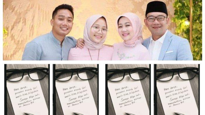 Lepaskan Kacamata dan Tinggalkan Pena, Ridwan Kamil Tulis Pesan Menyentuh Terkait Musibah Eril