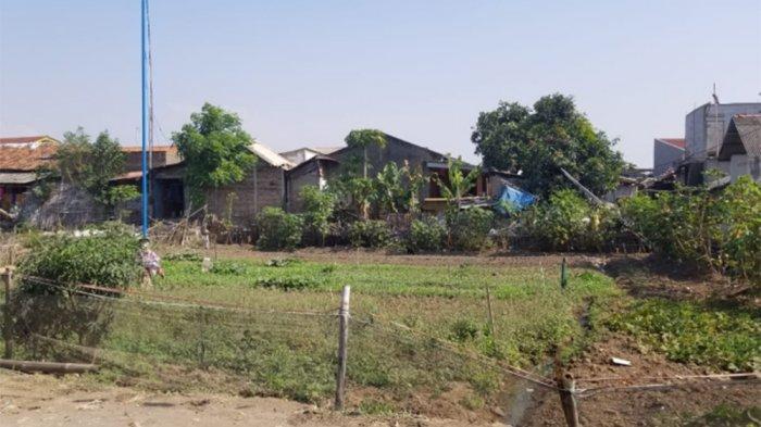 Lokasi hajatan di mana warga Kampung Kemplung, Kecamatan Kosambi, Kabupaten Tangerang, melihat melihat penampakan pocong. Foto diambil pada Senin (16/9/2019) siang.