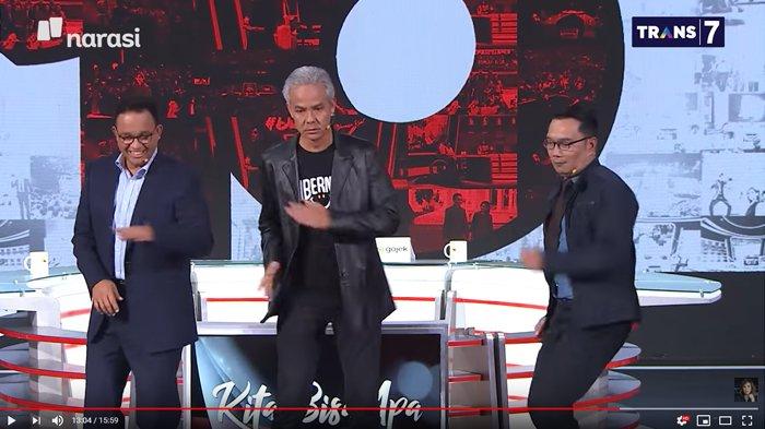 Asyik Tik Tok Bareng Anies dan Ridwan Kamil, Ganjar Pranowo Salah Fokus ke Gerakan Ini: Politik