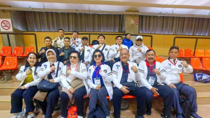 Para Patriot Olahraga Prestasi Indonesia dari cabang olahraga Modern Pentathlon pada Asian Championship 2025 Anjo, Jepang pada tanggal 16 November 2025.