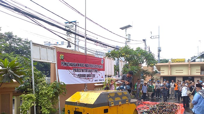 Operasi Cipta Kondisi, Puluhan Ribu Miras Dimusnahkan