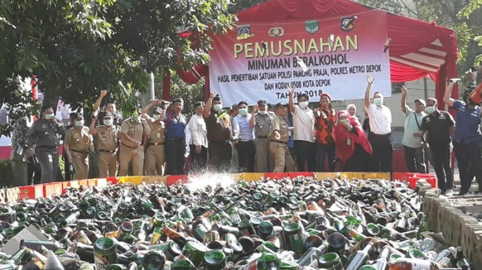 Tiga Kecamatan yang Jadi Lokasi Peredaran Miras Paling Banyak di Depok