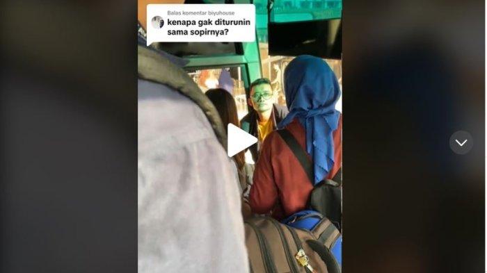 Pria Bikin Gaduh di Bus Bandara Soekarno Minta Sopir Tabrakan, Mbak Berjilbab Biru Jadi Penyelamat