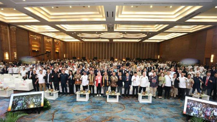Pembukaan Rapat Kerja Nasional (Rakernas) dan Musyawarah Olahraga Nasional Luar Biasa (Musornaslub) KONI 2026 di Hotel Pullman Central Park Jakarta Barat pada 21 Mei 2026.