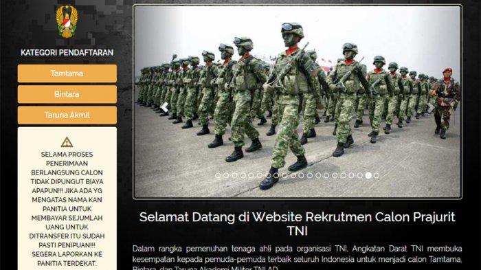 Dibuka Rekrutmen TNI AD 2021 untuk Tamtama, Bintara & Taruna Akmil, Cek Cara Daftar dan Syaratnya