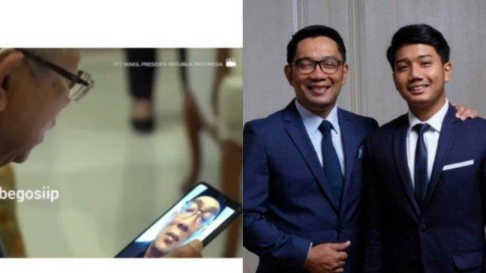 Di-video Call Ma'ruf Amin dan Istrinya, Ridwan Kamil Tetap Tersenyum Walau Mata Sembab