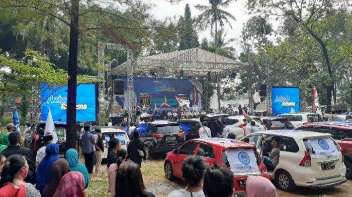 Siti Nur Azizah-Ruhamaben Gelar Deklarasi dengan Metode Drive-In