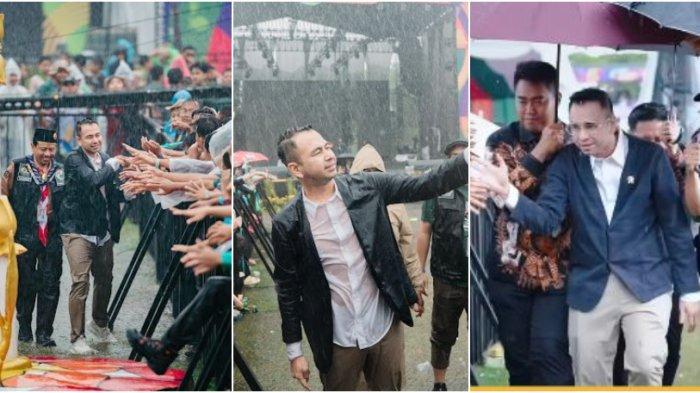 MOMEN Raffi Ahmad Hujan-hujanan Sampai Basah Kuyup di WMSJ, Singgung Semangat Pramuka Muslim Tangguh