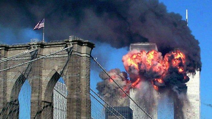 Menara kembar WTC yang menjadi target serangan 11 September atau 9/11.