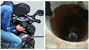 Polisi-dibantu-warga-melakukan-evakuasi-dengan-cara-mengangkat-maling-motor-YS-dari-dalam-sumur-di.jpg