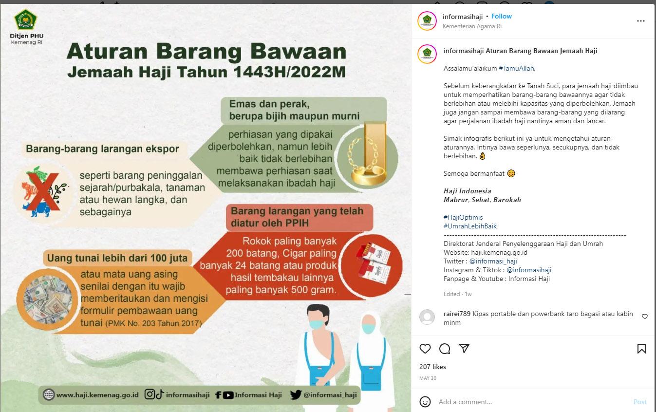 Agar Koper Tak Dibongkar, Patuhi Aturan Barang Bawaan Jemaah Haji: Jangan Berlebihan Bawa Perhiasan