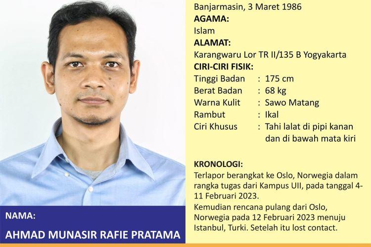 Dosen UII Yogyakarta Hilang Usai Hadiri Acara di Norwegia, Terakhir Terdektesi Ada di Negara Ini