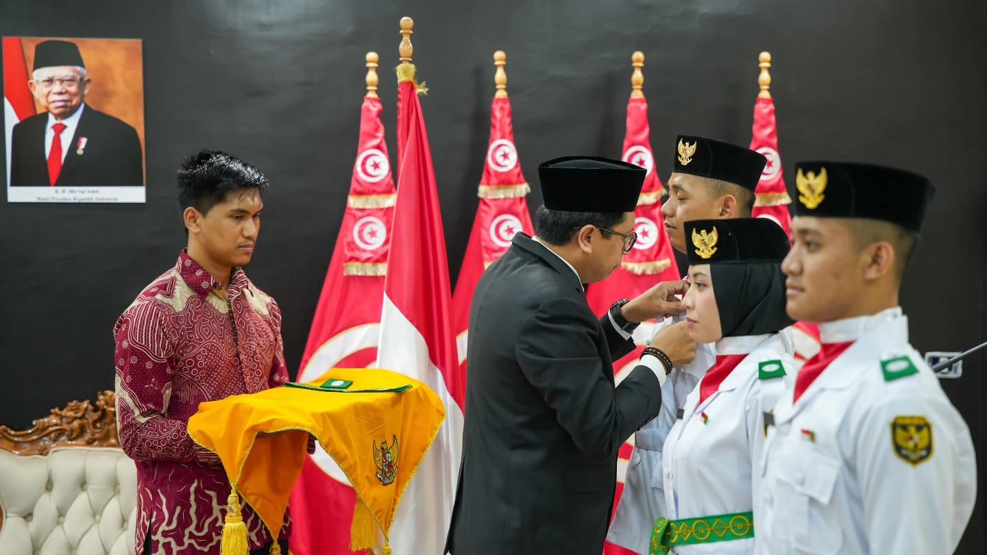 Dubes Zuhairi Misrawi Beri Pesan untuk Paskibraka yang Bertugas di KBRI Tunisia pada HUT ke-79 RI