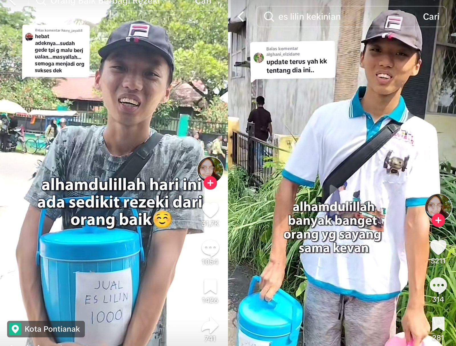 Namanya Kevan Penjual Es Lilin Keliling, Tetap Ceria Meski Dibully Teman-temannya Karena Anak Yatim