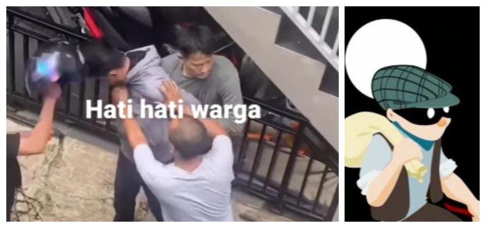 Curi Barang Kosan Tak Kesampaian, Nasib Maling di Kembangan Malah Jadi Bulan-bulanan Warga