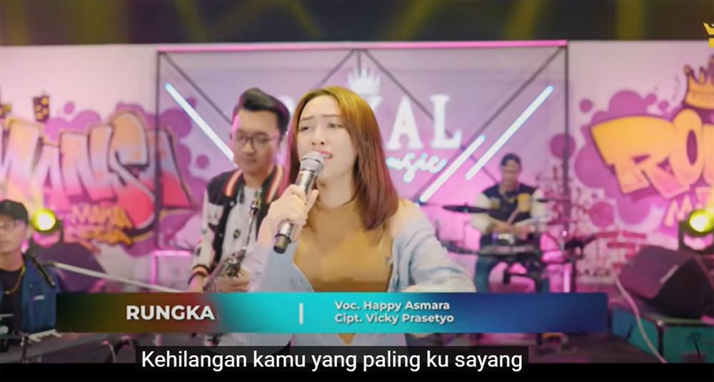 Lirik Lagu dan Kunci Gitar Rungkad - Happy Asmara