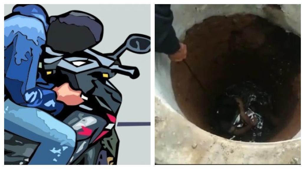 Polisi-dibantu-warga-melakukan-evakuasi-dengan-cara-mengangkat-maling-motor-YS-dari-dalam-sumur-di.jpg