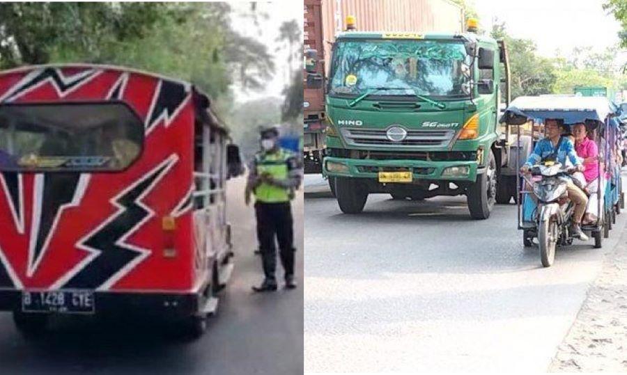 Polisi Razia Odong-odong di Tangerang Pasca-Kecelakaan Maut di Serang, Di Cilincing Menantang Maut