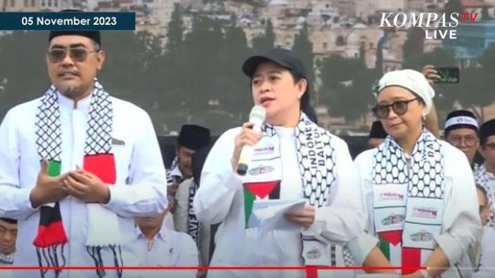 Puan dan JK Hadiri Aksi Bela Palestina: Mengutuk Israel hingga Mengajak Timur Tengah Bersatu