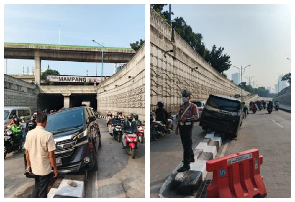 TERSANGKUT-PEMBATAS-JALAN-Kecelakaan-hari-ini-di-underpass-Mampang-Prapatan.jpg