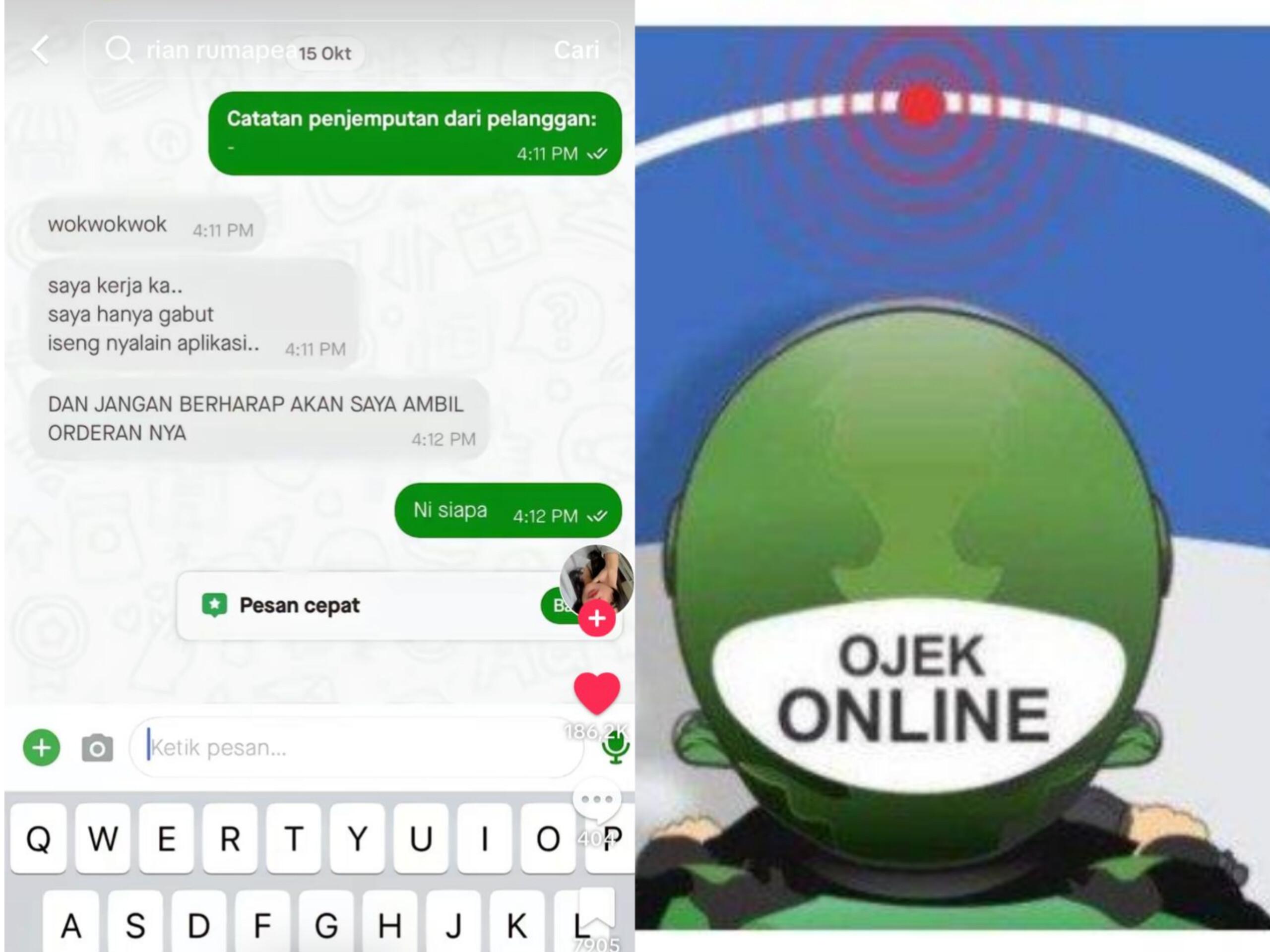Ingat Driver Ojol Viral Gabut yang Tak Mau Anter Pesanan Customer? Akhirnya Pihak Gojek Beri Sanksi