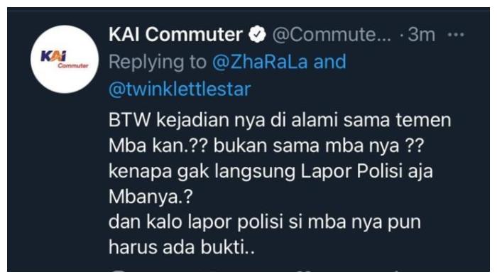 Tak Sopan Tanggapi Penumpang Korban Pelecehan Seksual, Operator Akun CommuterLine Dikenakan Sanksi