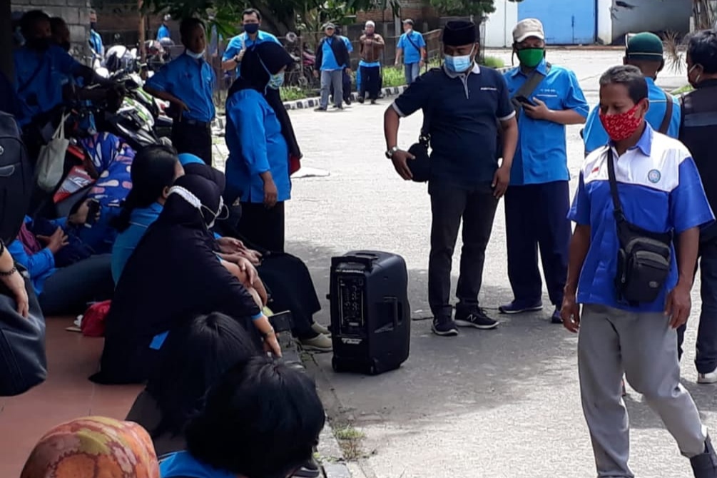 Hari ke-3 Demo, Ratusan Pekerja PT Tang Mas Tuntut Pelunasan Pesangon dan 2 Bulan Gaji