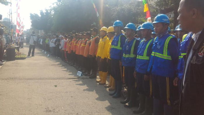 Kecamatan Koja Gelar Apel Kesiapsiagaan Banjir di Jakarta Utara