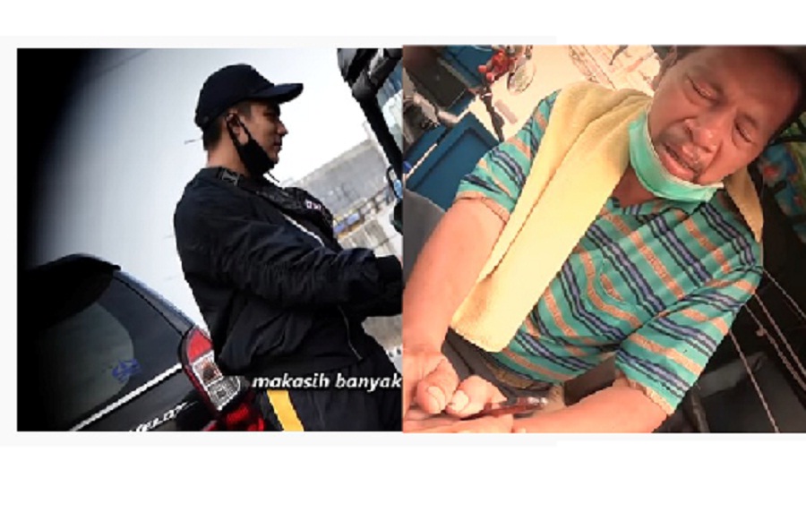 Diberi Rp 50 Ribu Oleh Baim Wong, Sopir Bajaj Ini Nangis Sampai Cium Tangan: Pulanginnya Gimana?
