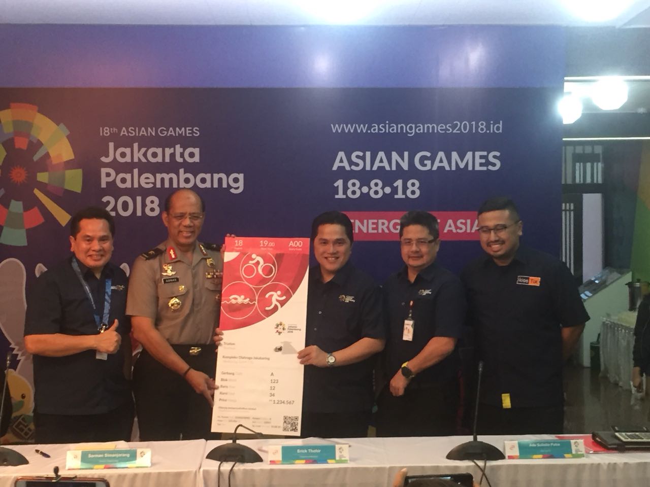 Antisipasi Tiket Palsu, Inasgoc Gunakan Sistem E-Voucher QR Code Sebelum Ditukar Wristband Ticket