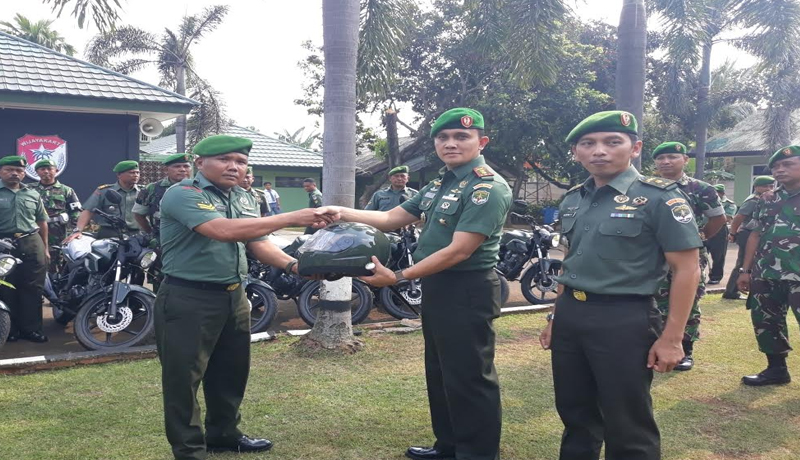 Kodim 0508 Depok Terima Pemberian 10 Sepeda Motor Dinas dari Mabes AD