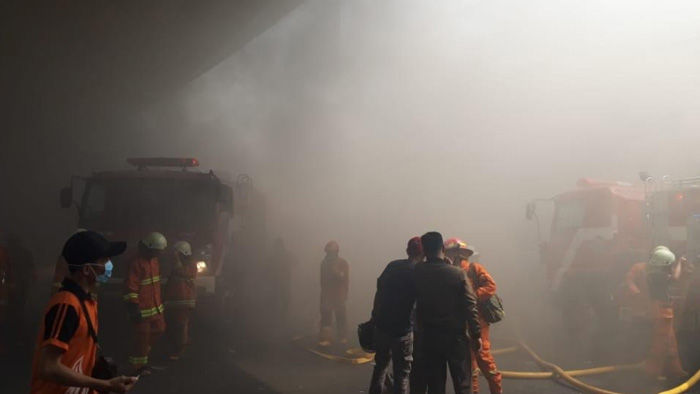 Gudang Kembang Api di Pasar Pagi Asemka Tambora Ludes Terbakar