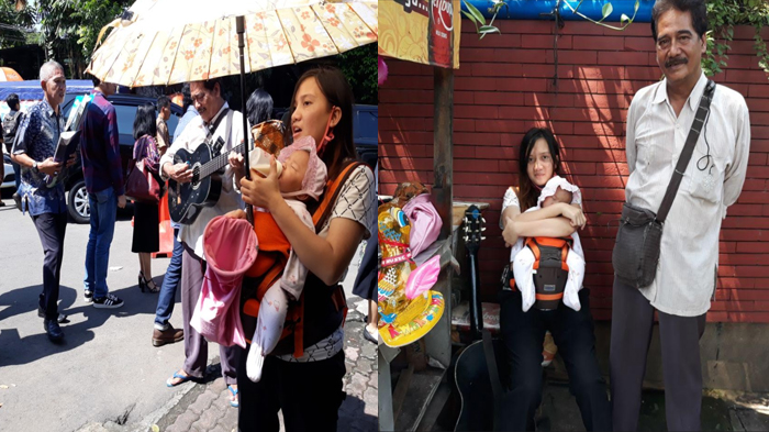 Kakek Bawa Anak dan Cucunya Ngamen, Kisahnya Sungguh Menyedihkan