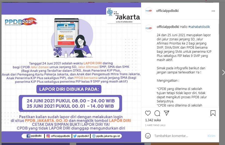 Pastikan Sudah Lapor Diri, PPDB DKI Jalur Afirmasi Prioritas Kedua Jenjang SMP-SMA Ditutup Siang Ini