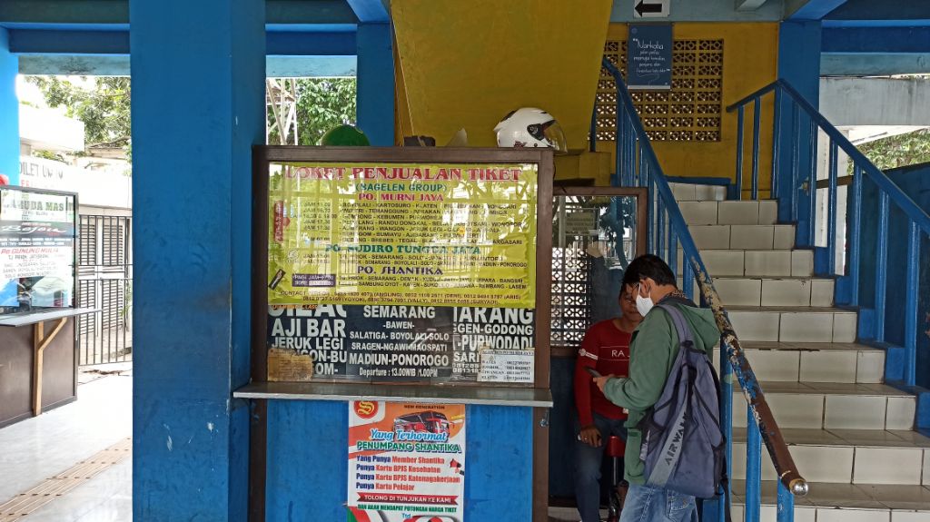 Larangan Mudik, Loket Pembelian Tiket Bus di Terminal Tanjung Priok Tutup