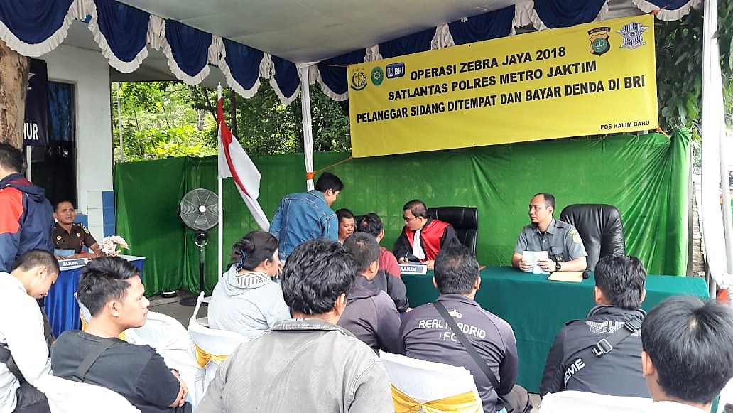 Puluhan Pengendara Terjaring Razia Zebra Jaya, Satlantas Jakarta Timur Berlakukan Sidang di Tempat