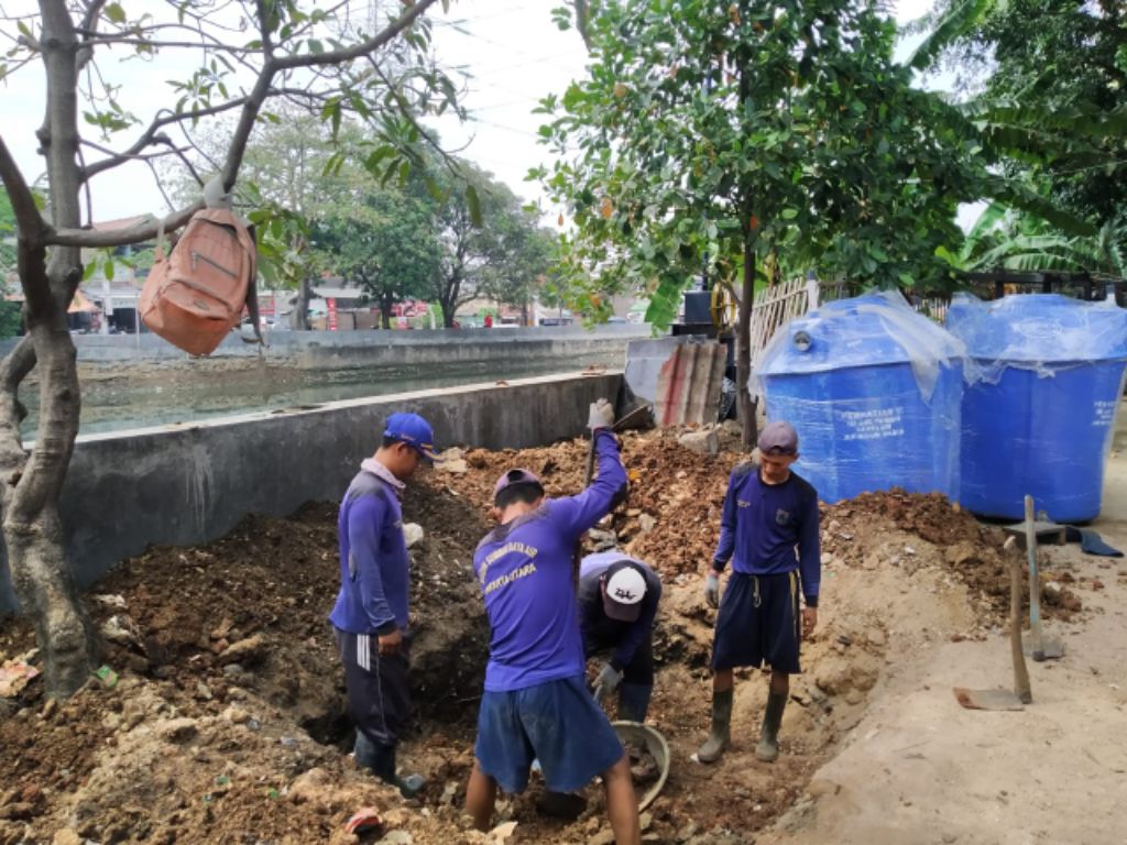 Pembangunan Saluran Kali Gendong di Rawa Badak Utara Ditargetkan Rampung Akhir September