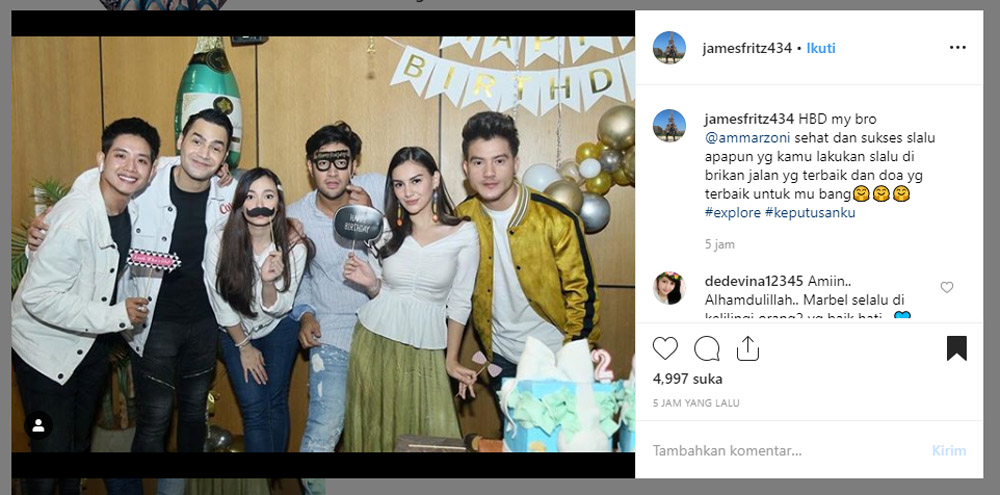 Begini Reaksi Ammar Zoni saat Irish Bella Berikan Hadiah Moge di Ulang Tahunnya