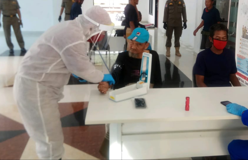 Seluruh PMKS yang Ditampung di GOR Cengkareng Negatif Corona