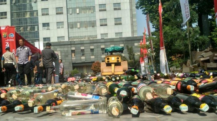 Polda Metro Jaya Musnahkan Sabu & Ekstasi hingga Minuman Keras Sitaan Sejak Juni 2019