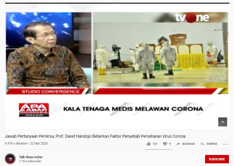 Covid-19 Kian Mewabah, Profesor David Beberkan Faktor Utama Penyebab Cepatnya Virus Corona Tersebar