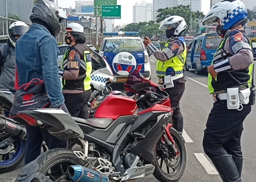Puluhan Motor Terjaring Operasi Knalpot Bising di Depok, Polisi: Masyarakat Menilai Positif