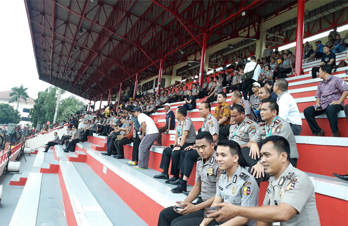 Pertandingan Bhayangkara FC Lawan PS Tira, Disaksikan Seluruh Kapolres Seluruh Indonesia