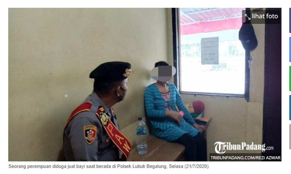 Jeritan Hati Ibu Jual Bayi yang Baru Lahir Rp 3 Juta: Saya Tak Punya Apa-apa Lagi