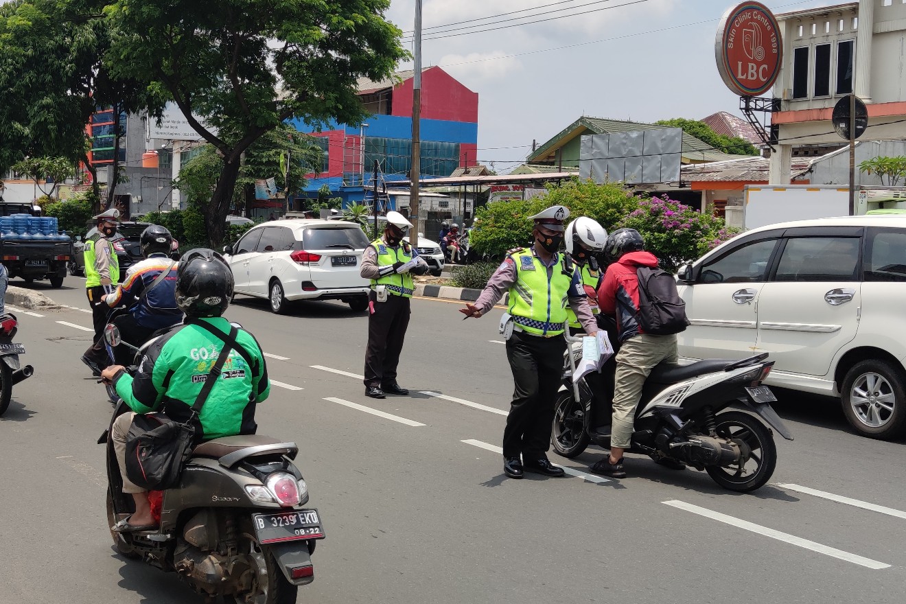 Operasi Zebra 2020 di Depok, Pengendara Motor Ngotot Hingga Mau Lapor Pimpinan Polri
