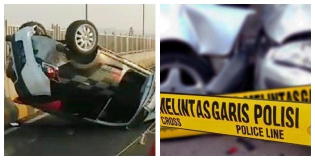 Kecelakaan Hari Ini di Jembatan Suramadu: Sopir Alami Microsleep, Mobil Datsun GO Terguling