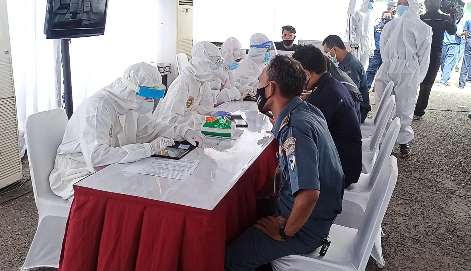 350 Pegawai KPLP Jalani Swab Test yang Digelar Badan Intelijen Negara