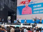 Kader Bhayangkari, Yeni Inka Goyang Panggung Acara HUT ke-79 Bhayangkara di Monas